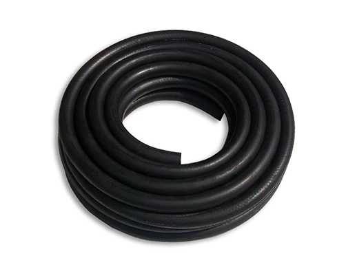 A roll of black fuel injection rubber hose
